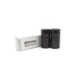 Magnordic Kontormagnet, Sort Ø15 mm. (10-pak)