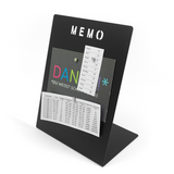 Memo tavle - sort inkl. 3 magneter