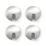 Magnetkroge sølv, 4-pak - køleskabsmagneter