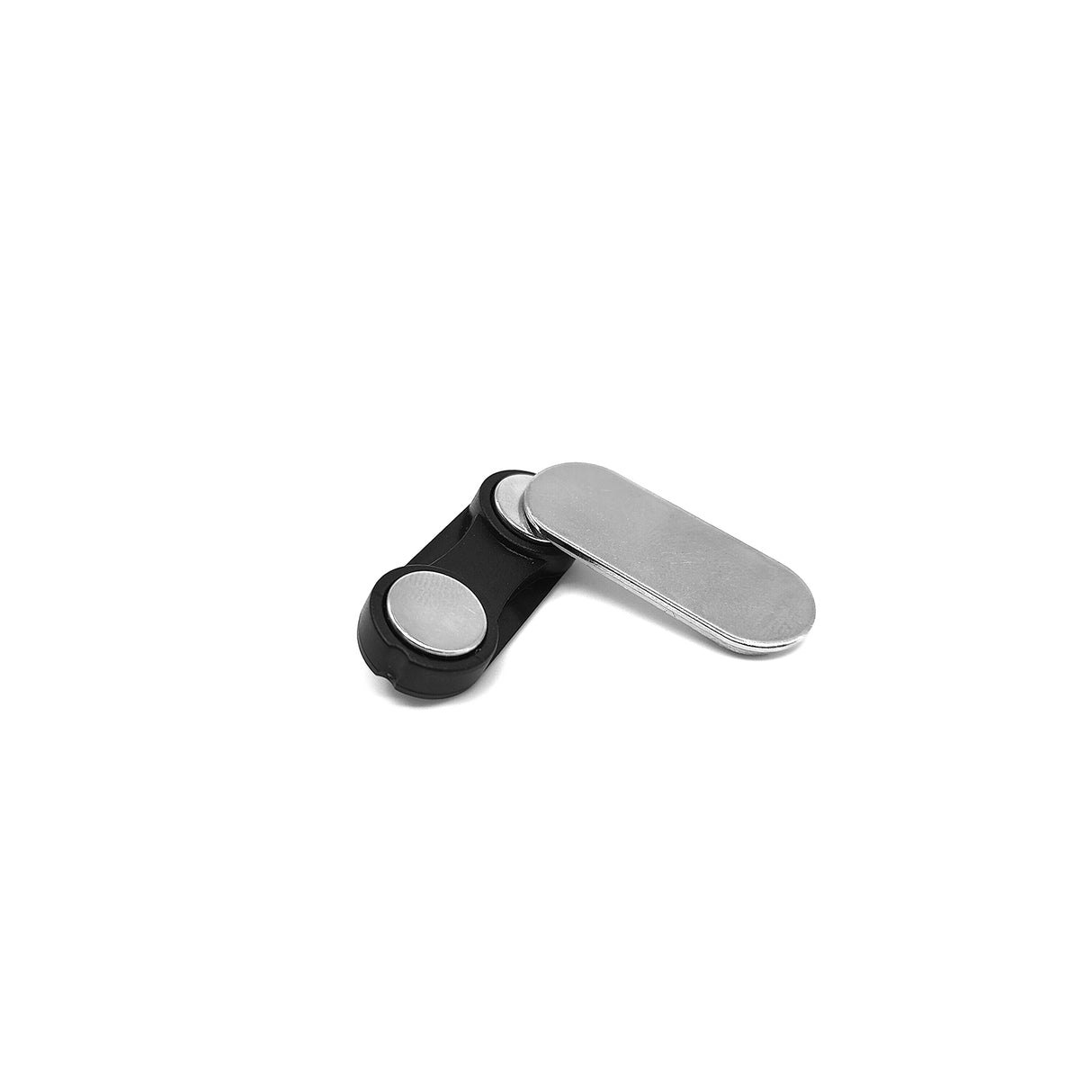 Magnetisk navneskilt m/plast 3,3 cm.