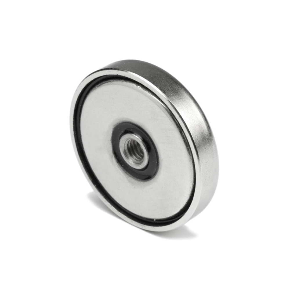 Pottemagnet m. indvendigt gevind, Ø60 mm.