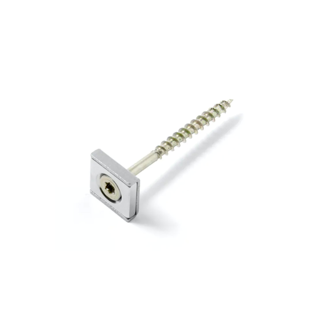 Undersænket panelmagnet 15x15x4 mm. (neodymium)