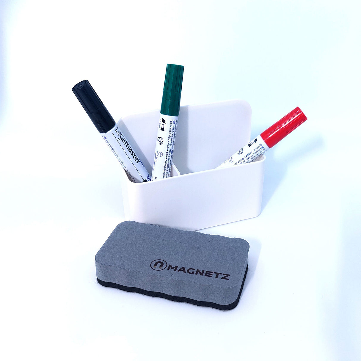 Penneholder box, Hvid - magnetisk