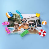 POOL PARTY magneter 8-pak - køleskabsmagneter
