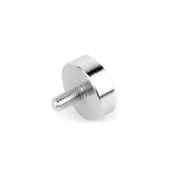 Pottemagnet m. udvendigt gevind, Ø40 mm.
