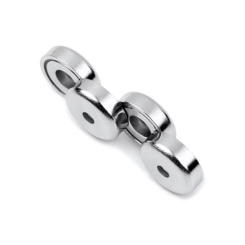 Forsænket pottemagnet, Ø16 mm. - Neodymium