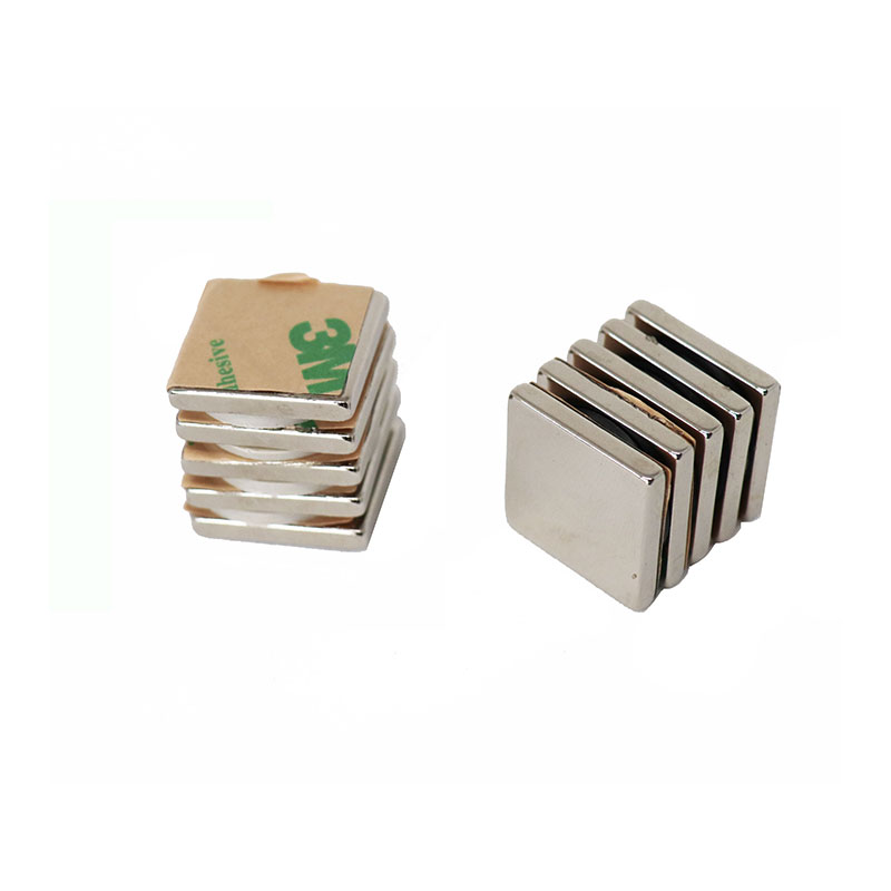 Power magneter, Blok 20x20x3 mm. m/lim, 10-pak