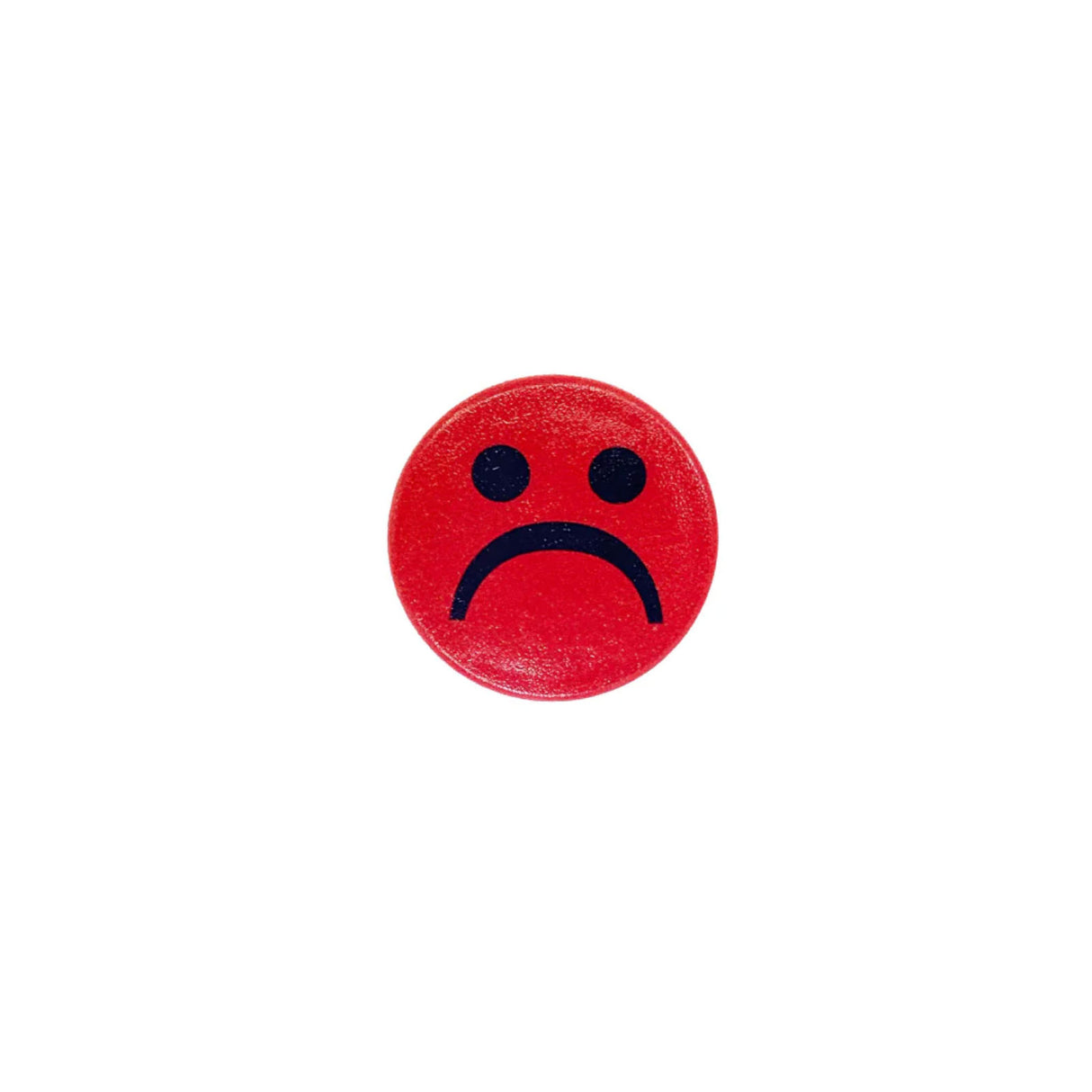 Smiley Magnet rød, Sur - Kraftig magnet