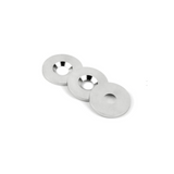 Undersænket metalplade Ø15 mm.
