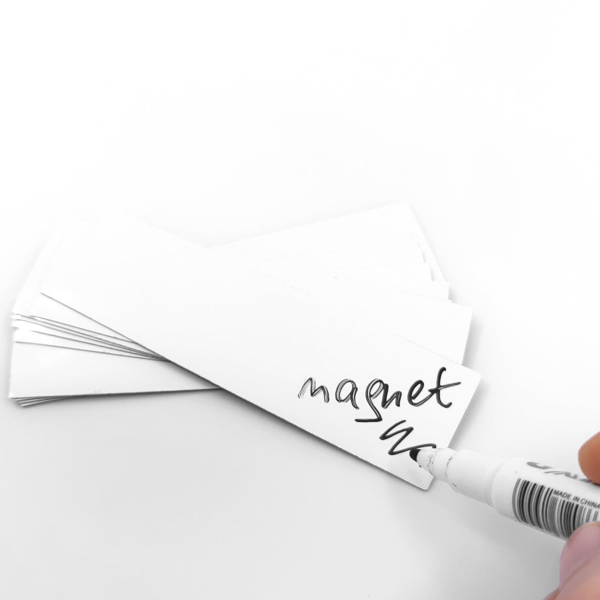 MagNotes Hvid 12-pak 10x3 cm.