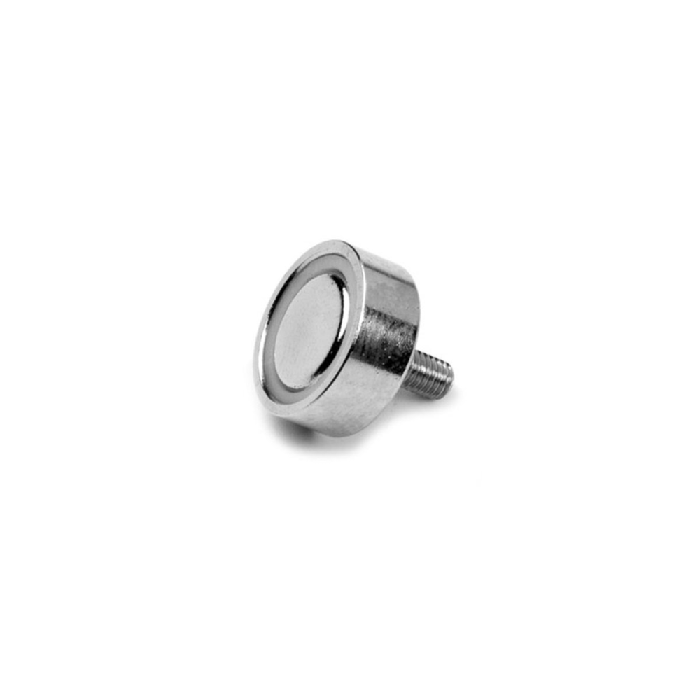 Pottemagnet m. udvendigt gevind, Ø13 mm.
