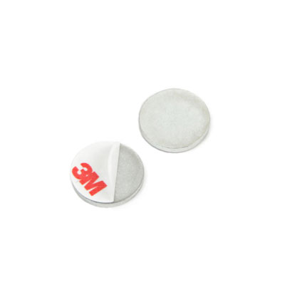 Metalplade, Rund 20x2 mm. (selvklæb.)