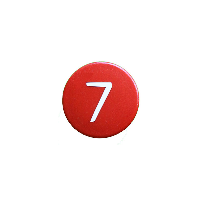 Stærk symbol-magnet, Rød Rund (7)