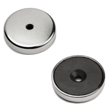 Undersænket pottemagnet, Ø48 mm. - Ferrit