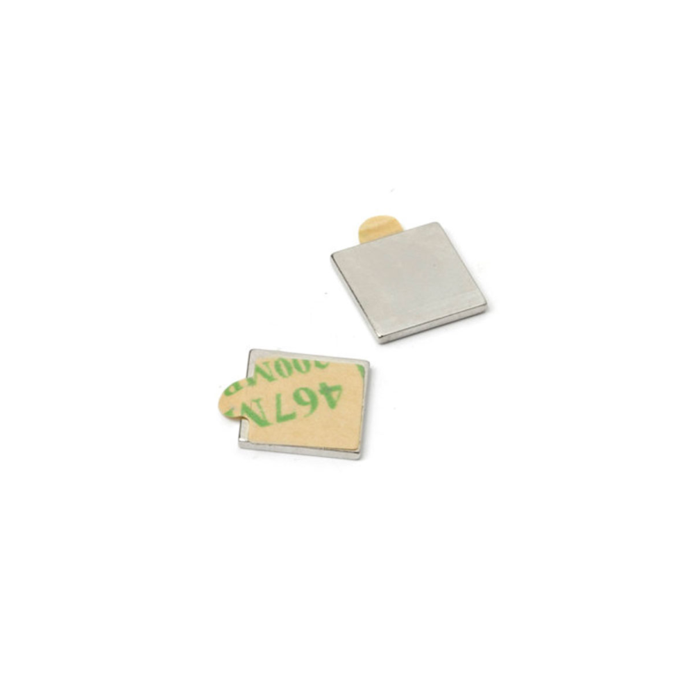 Power magneter, Blok 20x20x1 mm. m/lim, 10-pak