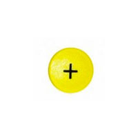 Stærk symbol-magnet, Gul Rund (+) el. (x)
