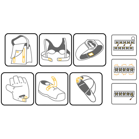 Magnetisk lynlås ZC-02 (metermål)