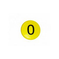 Stærk symbol-magnet, Gul Rund (0)
