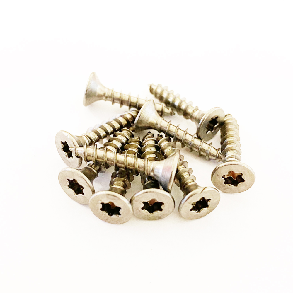 Undersænkede skruer 4x20 mm. FZB TORX - 10-pak