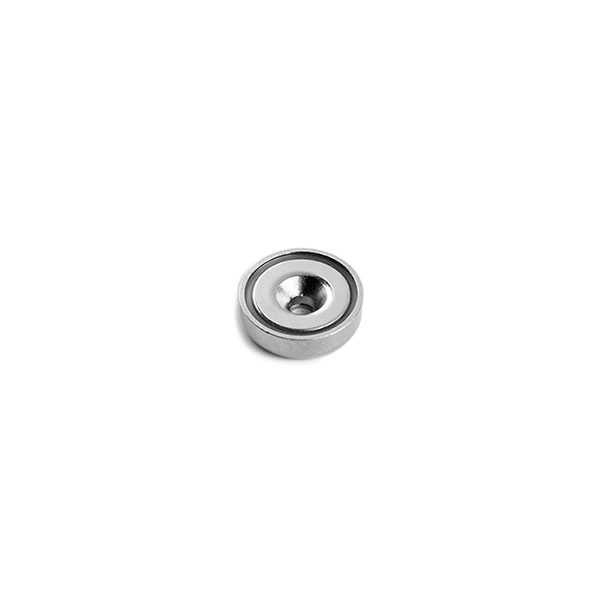 Undersænket pottemagnet, Ø13 mm. - Neodymium