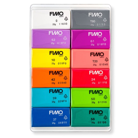 FIMO Soft 12-pak - Mix brilliant