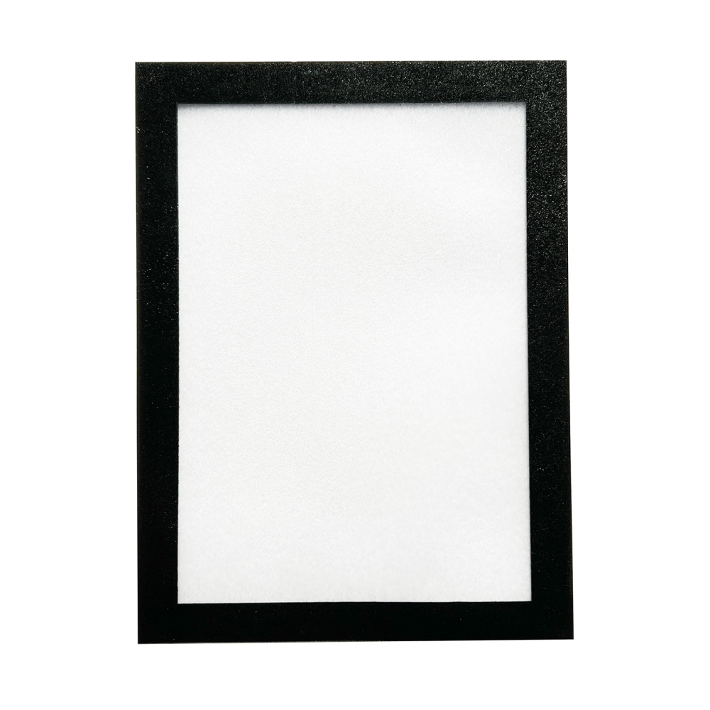 Vinduesdisplay A4 m/magnetisk ramme, Sort