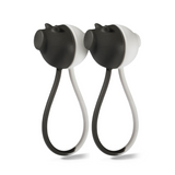 ZOO wrap kabelholder sort/hvid gris, 2-pak